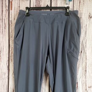 Mountain Hardwear Nylon Elastane Outdoor Pants Gray Hiking Womens Large High